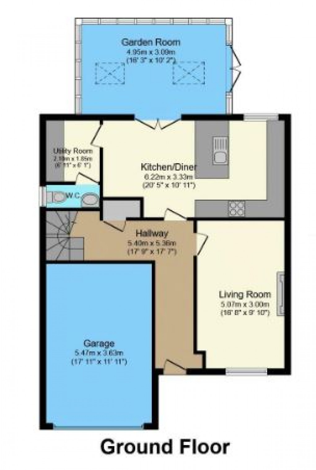 Floorplan for Honey Spot Crescent, Widnes, Cheshire