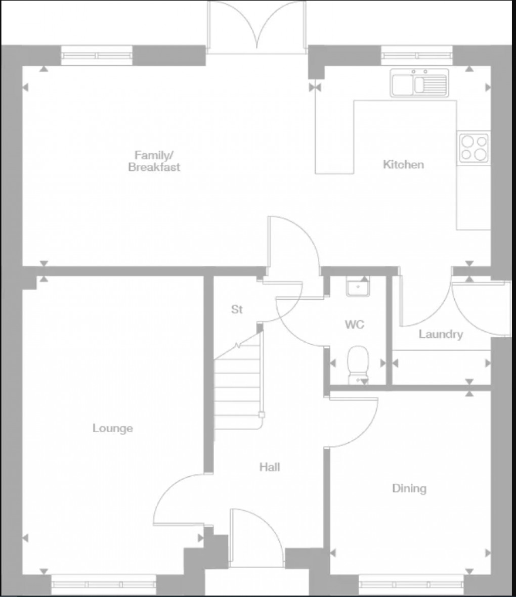 Floorplan for Lunts Heath Road, Widnes, Cheshire