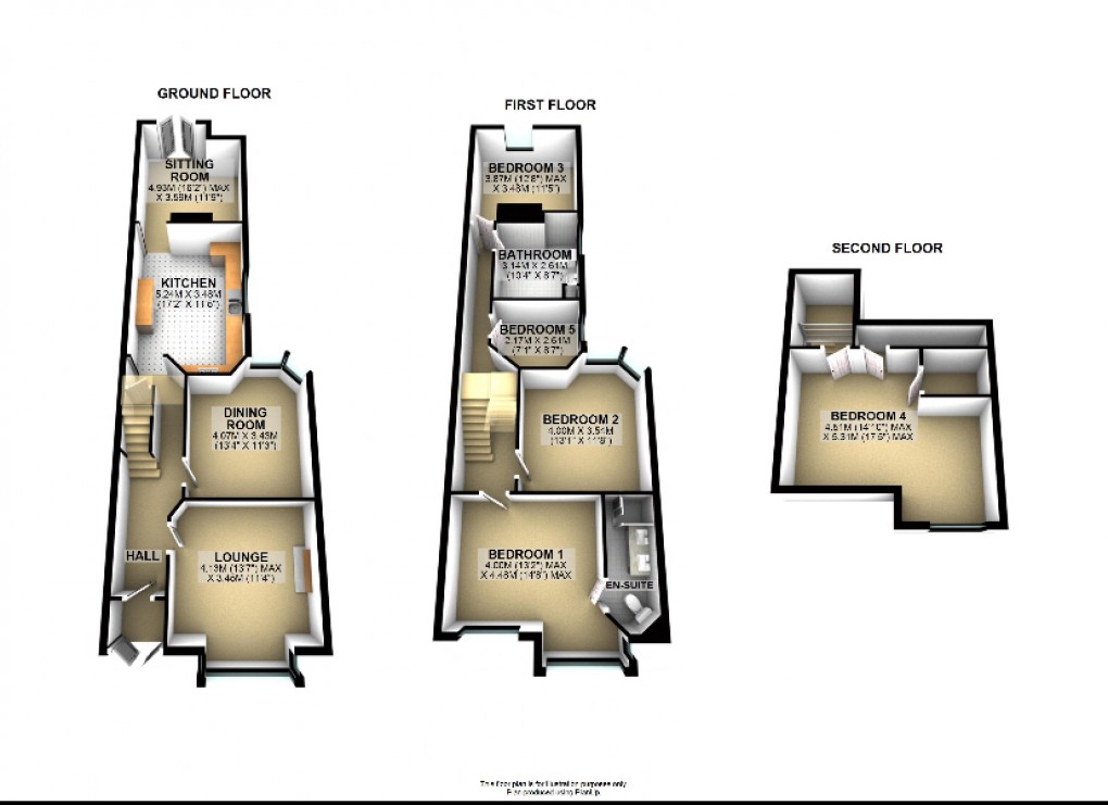 Floorplan for Portland Street, Southport, Merseyside